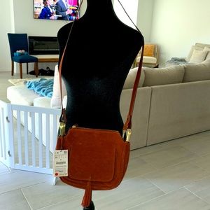 Real leather crossbody bag